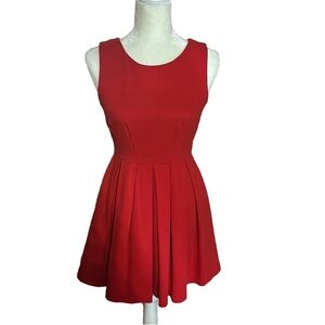 Modcloth Cue the Compliments Red Dress.